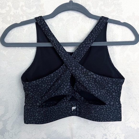 Fabletics Gray & Black No-Bounce High Impact Sports Bra Size S (See Description) - Picture 4 of 8